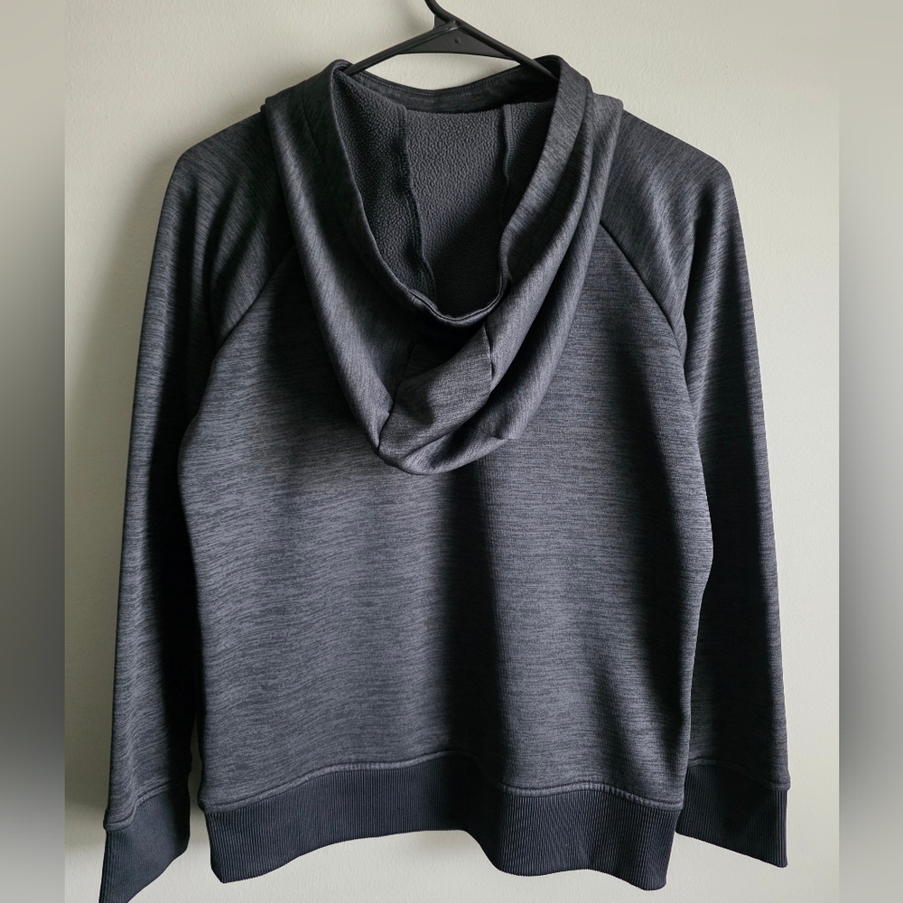 Under Armour Women's Dark Gray Hoodie, Loose Fit XS - Picture 2 of 4